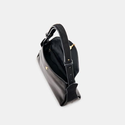 Dolce Vita Devyn Black Leather Shoulder Bag