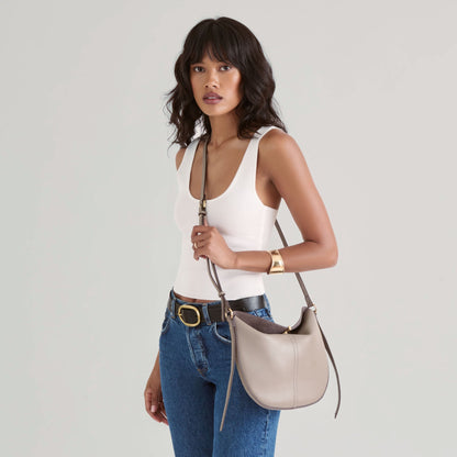Dolce Vita Burano Grey Leather Crossbody