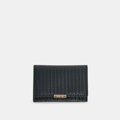 Dolce Vita Mini-Me Black Woven Stella Wallet
