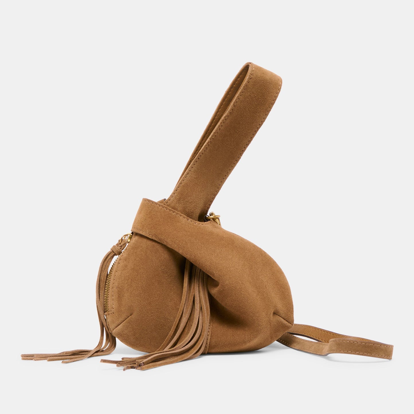 Dolce Vita Zury Camel Suede Handbag