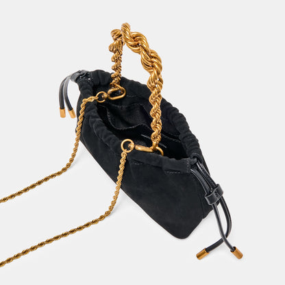Dolce Vita Cleo Black Suede Crossbody