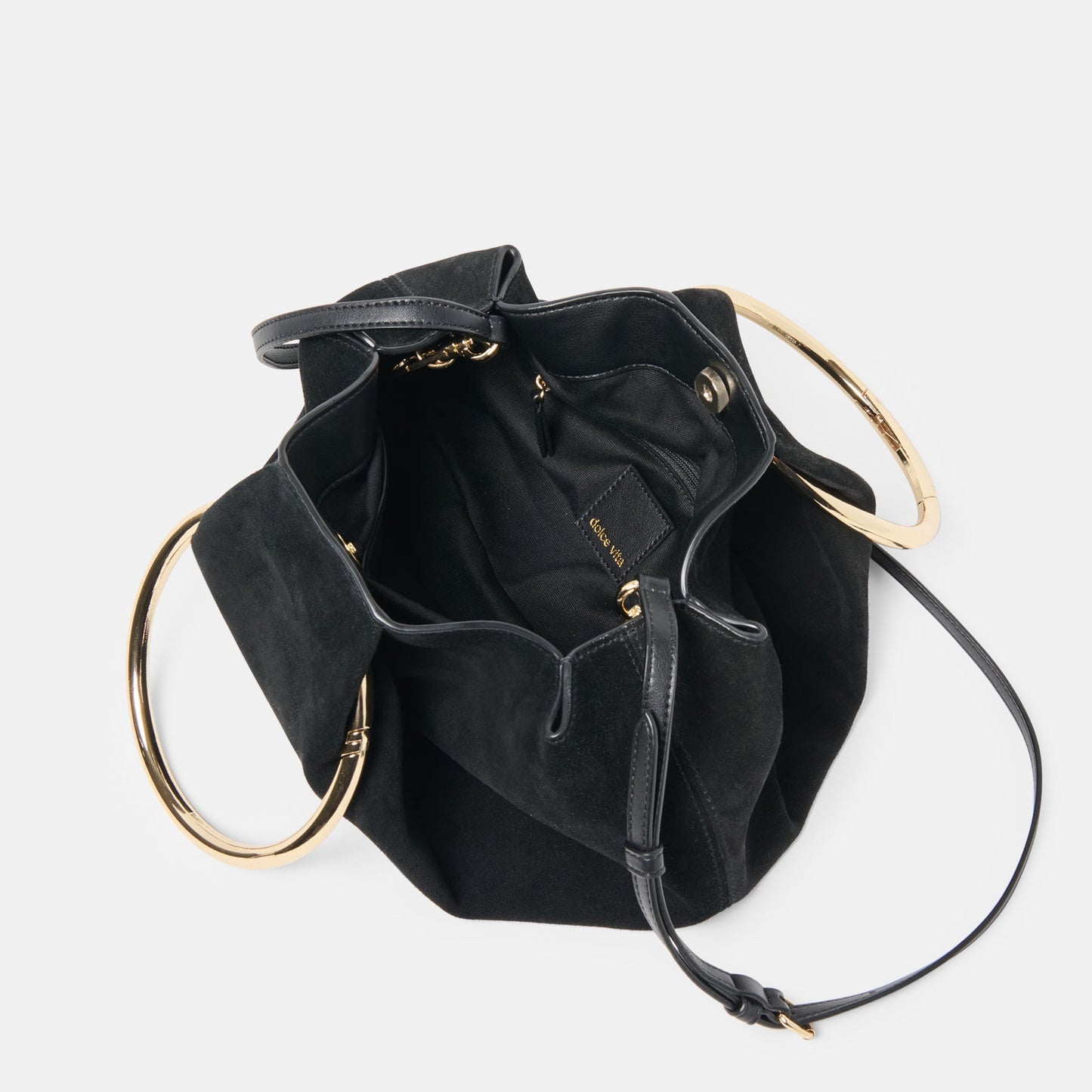 Dolce Vita Channing Black Suede Handbag