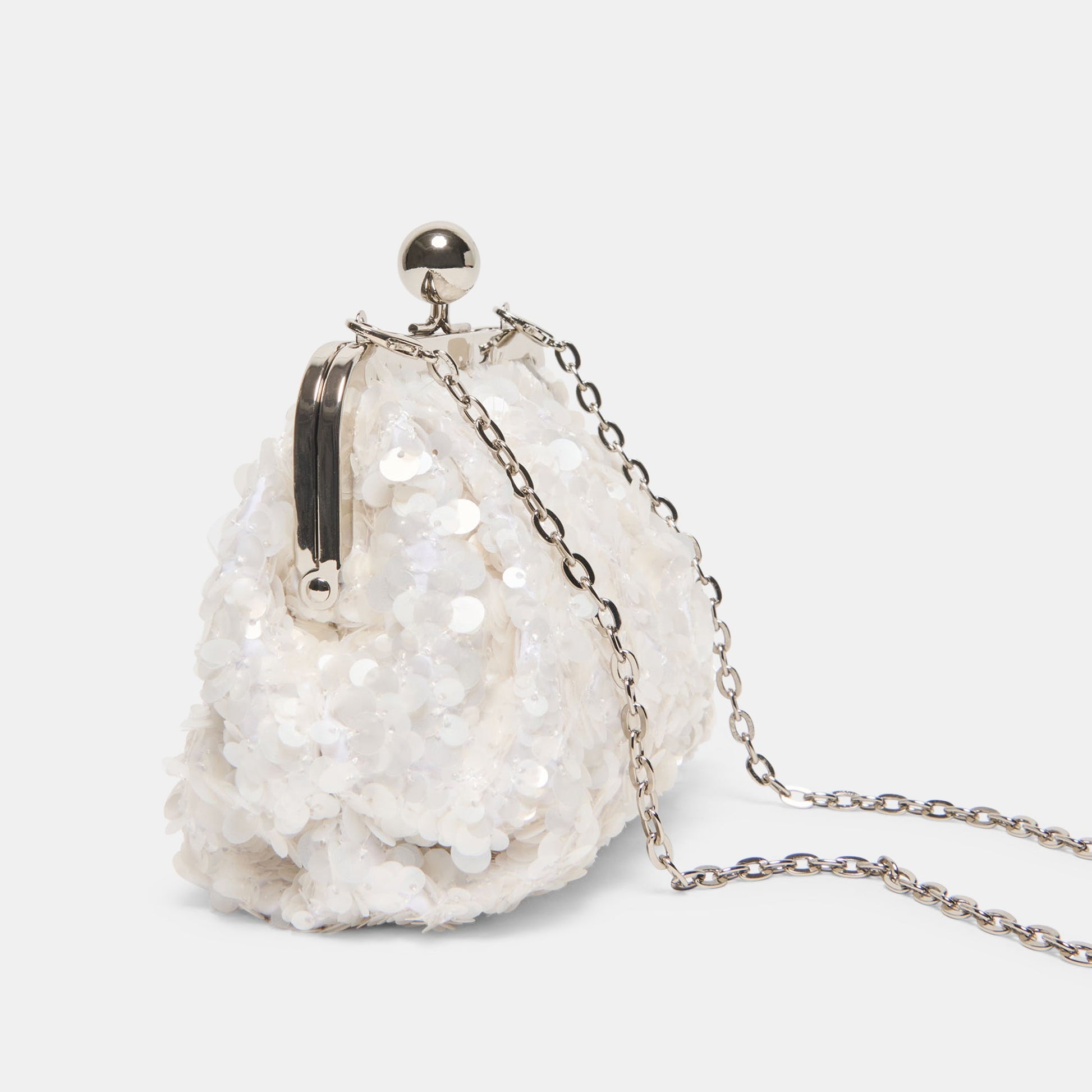 Dolce Vita Kendall White Sequin Clutch