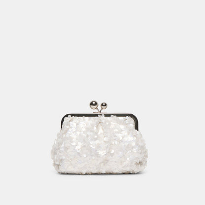 Dolce Vita Kendall White Sequin Clutch