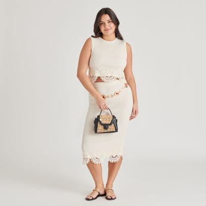 Dolce Vita TROPEZ CROSSBODY BLACK NATURAL CANE