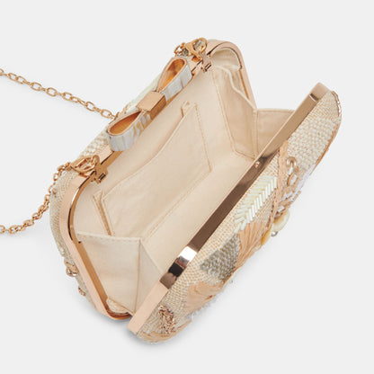 Dolce Vita DAISY CLUTCH NATURAL MULTI BEADED