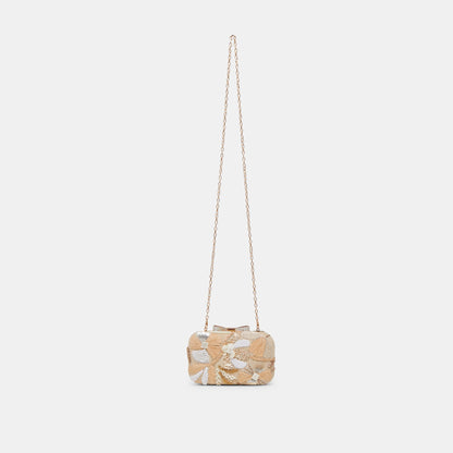 Dolce Vita DAISY CLUTCH NATURAL MULTI BEADED