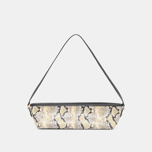 Dolce Vita Savaii Black White Snake Stella Shoulder Bag