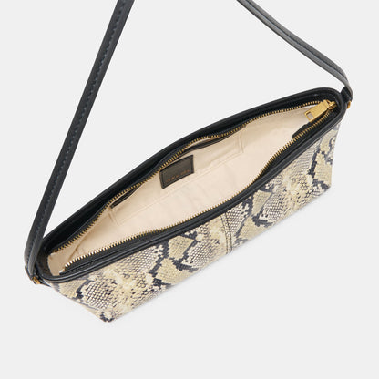 Dolce Vita Savaii Black White Snake Stella Shoulder Bag