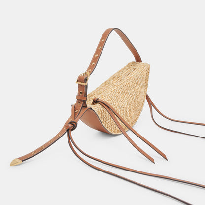 Dolce Vita MONACO SHOULDER BAG NATURAL RAFFIA