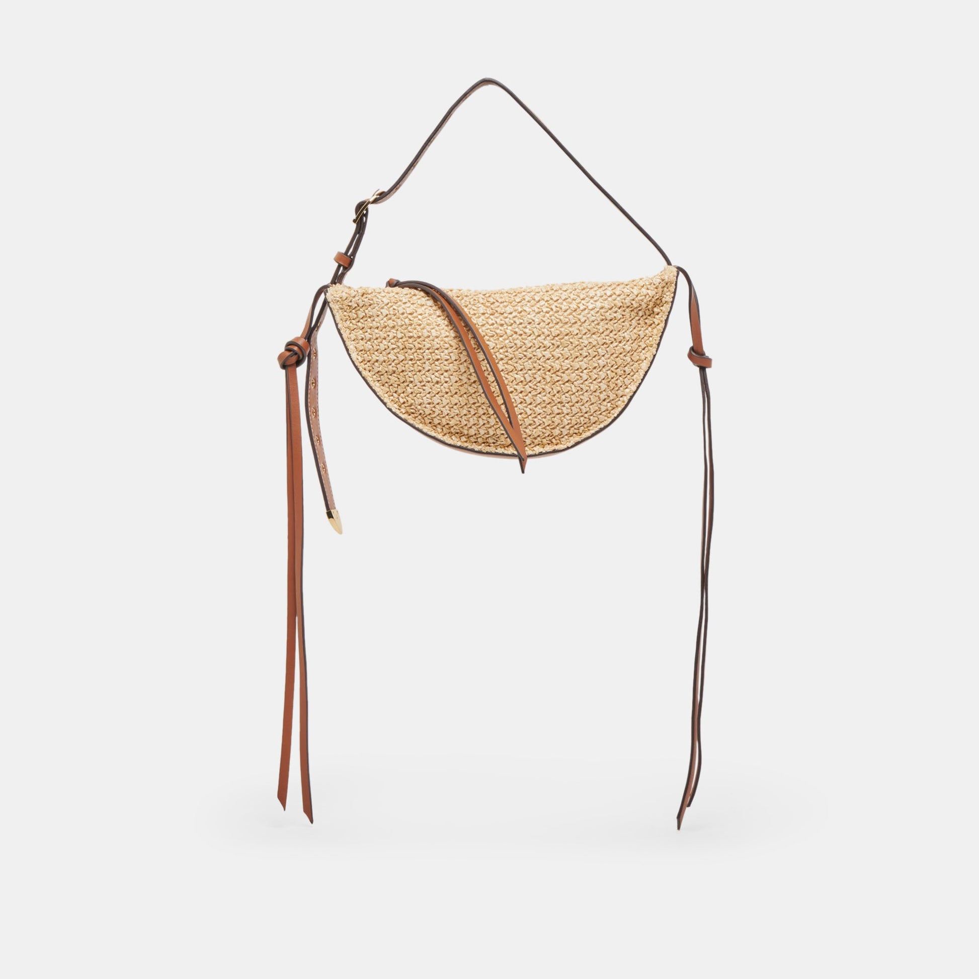 Dolce Vita MONACO SHOULDER BAG NATURAL RAFFIA