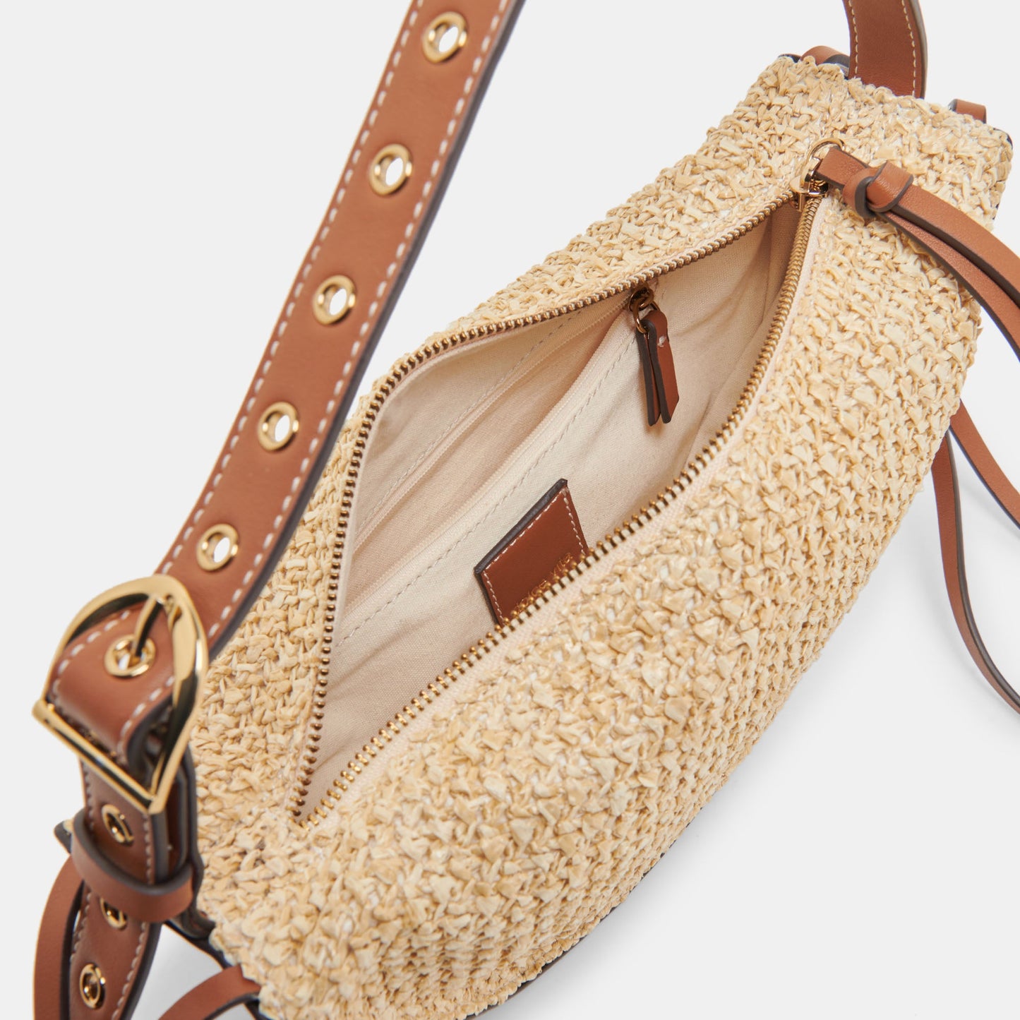 Dolce Vita MONACO SHOULDER BAG NATURAL RAFFIA