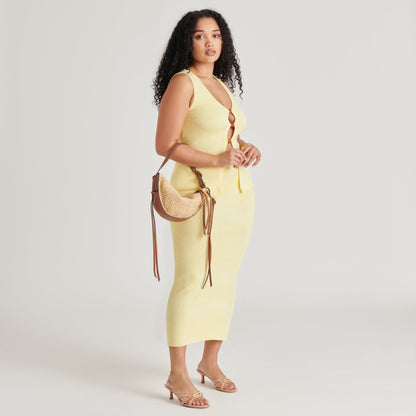 Dolce Vita MONACO SHOULDER BAG NATURAL RAFFIA