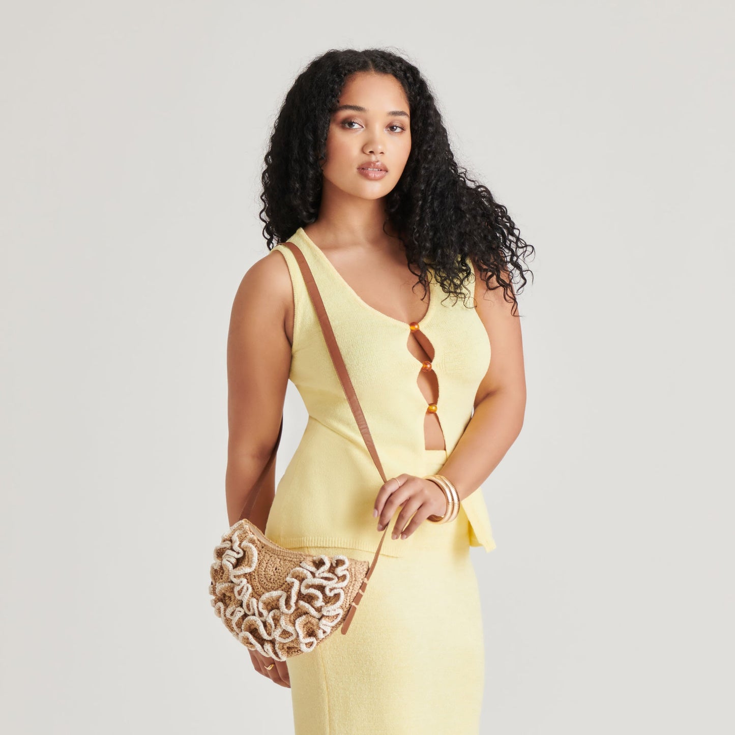 Dolce Vita Atrani Natural Raffia Crossbody