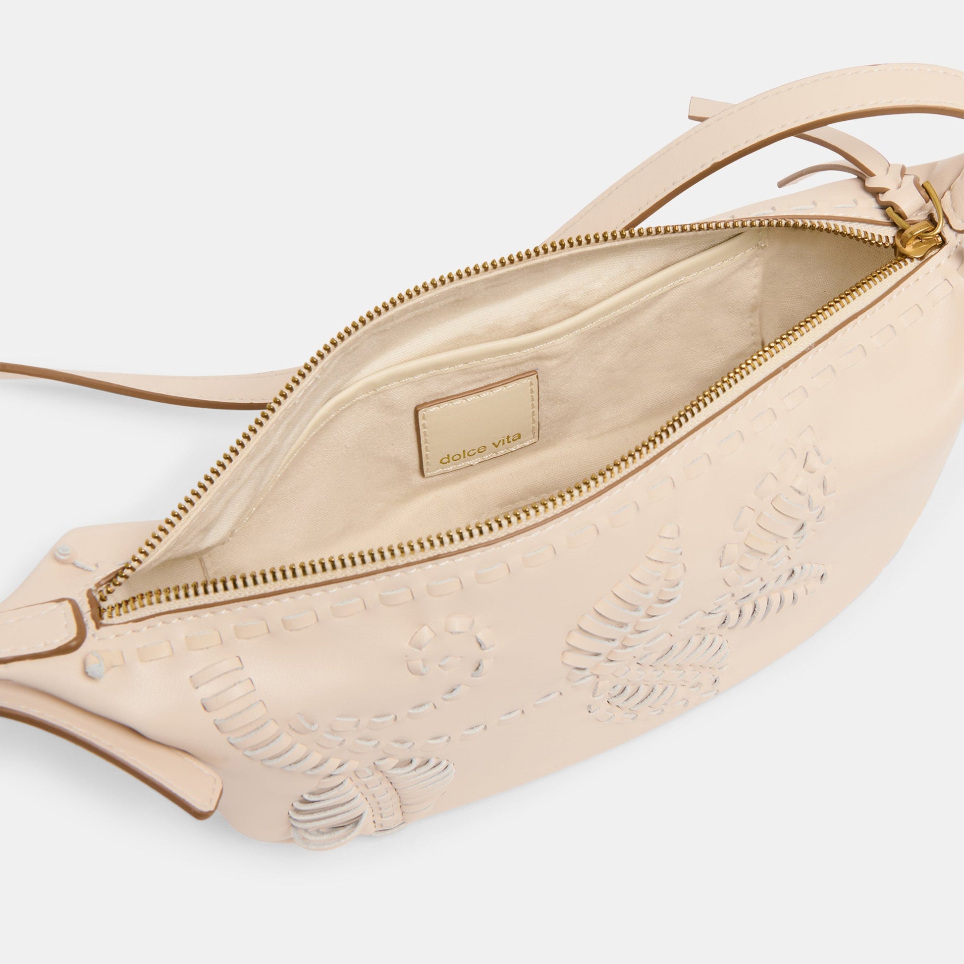 Dolce Vita Lipari Creme Leather Crossbody