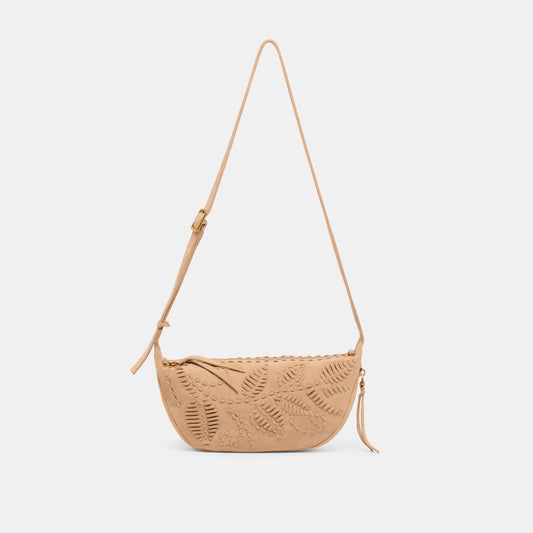 Dolce Vita Lipari Beige Suede Crossbody