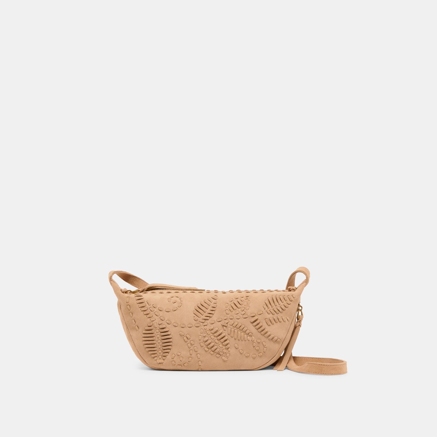 Dolce Vita Lipari Beige Suede Crossbody