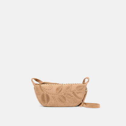 Dolce Vita Lipari Beige Suede Crossbody