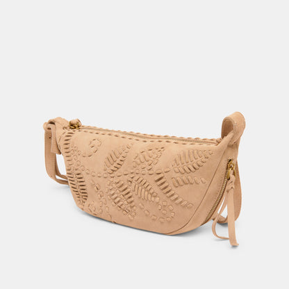 Dolce Vita Lipari Beige Suede Crossbody