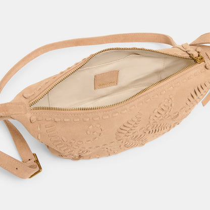 Dolce Vita Lipari Beige Suede Crossbody