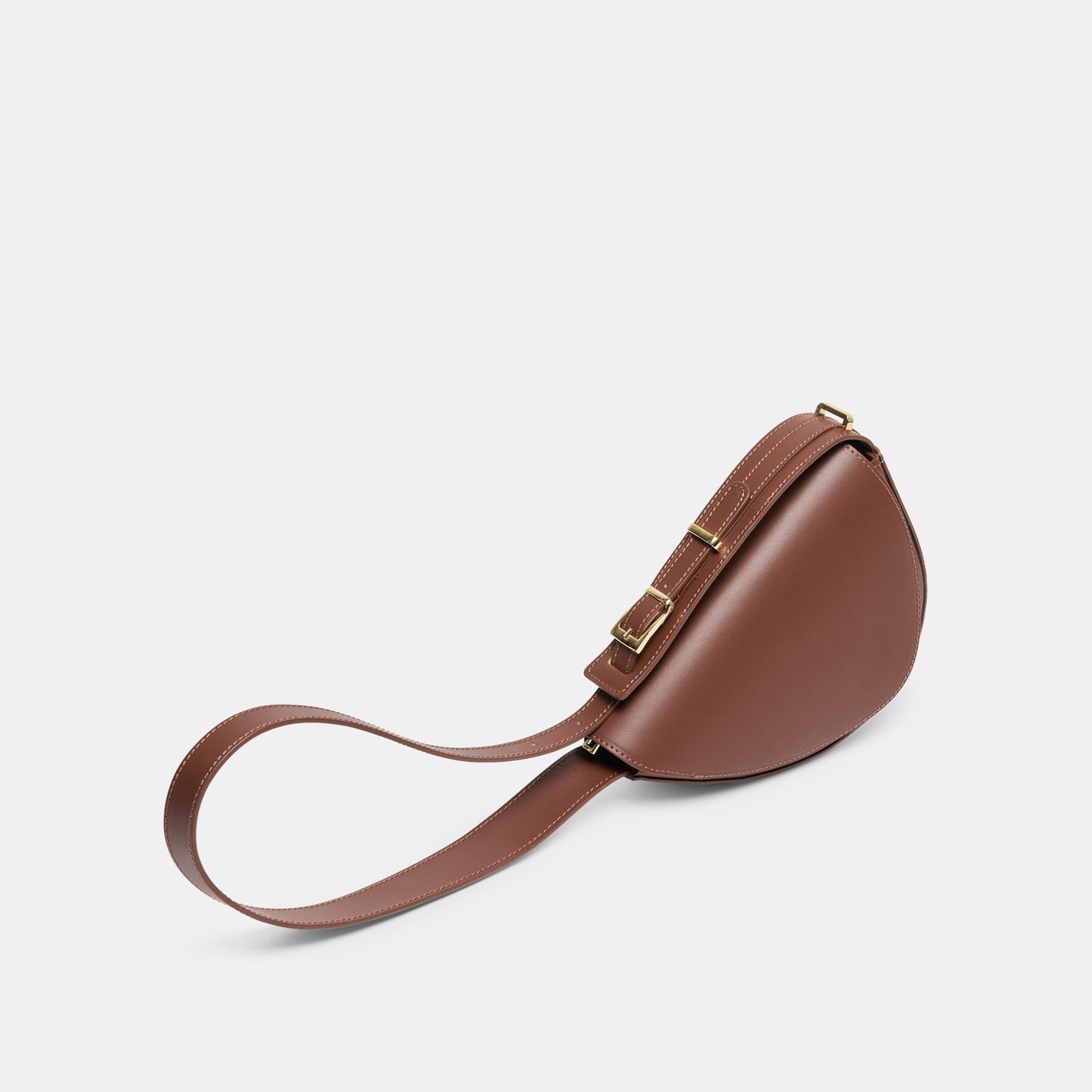 Dolce Vita Sabine Brown Leather Shoulder Bag