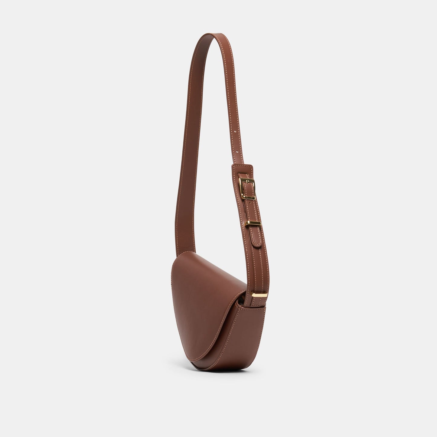 Dolce Vita Sabine Brown Leather Shoulder Bag