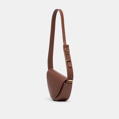 Dolce Vita Sabine Brown Leather Shoulder Bag
