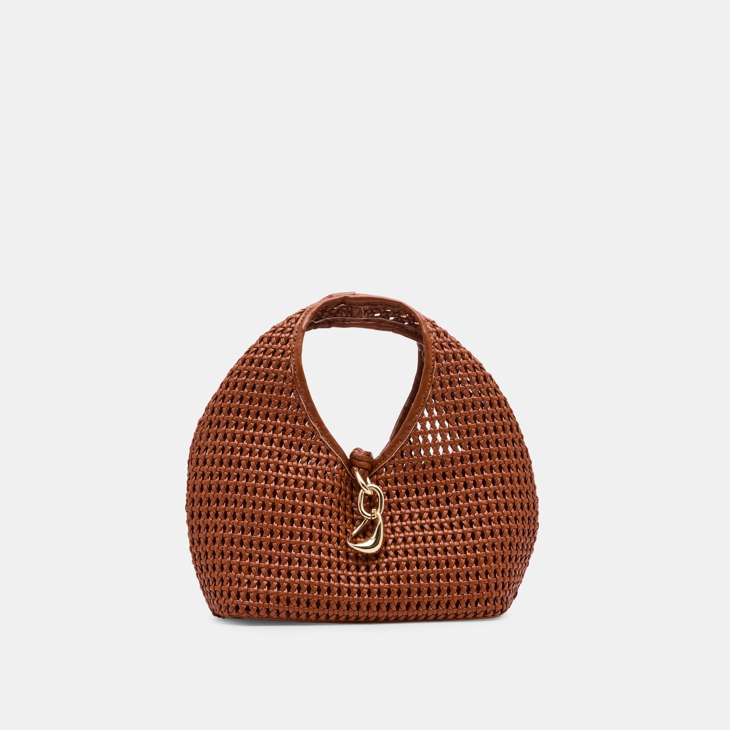 Dolce Vita Dahlia Cognac Stella Woven Handbag