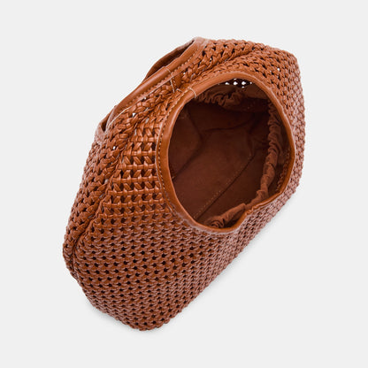 Dolce Vita Dahlia Cognac Stella Woven Handbag