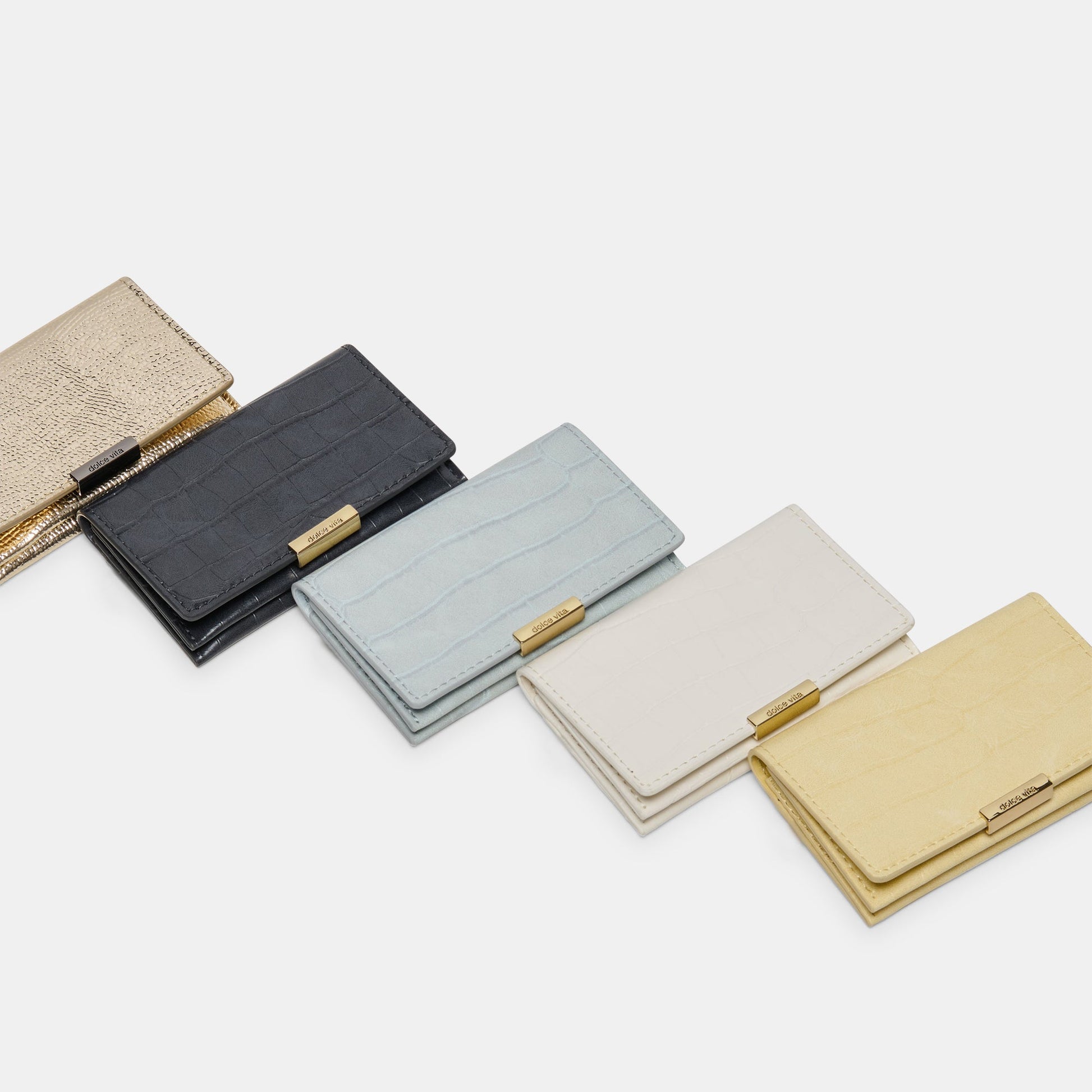 Dolce Vita Mini-Me Grey Croco Stella Wallet