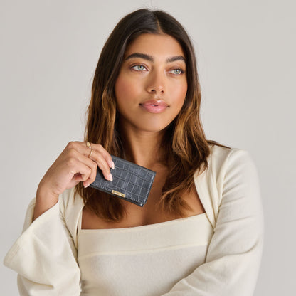 Dolce Vita Mini-Me Grey Croco Stella Wallet