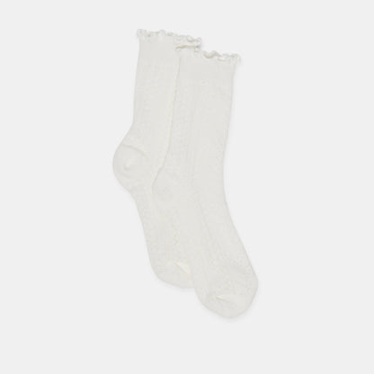 Dolce Vita POINTELLE SOCKS WHITE