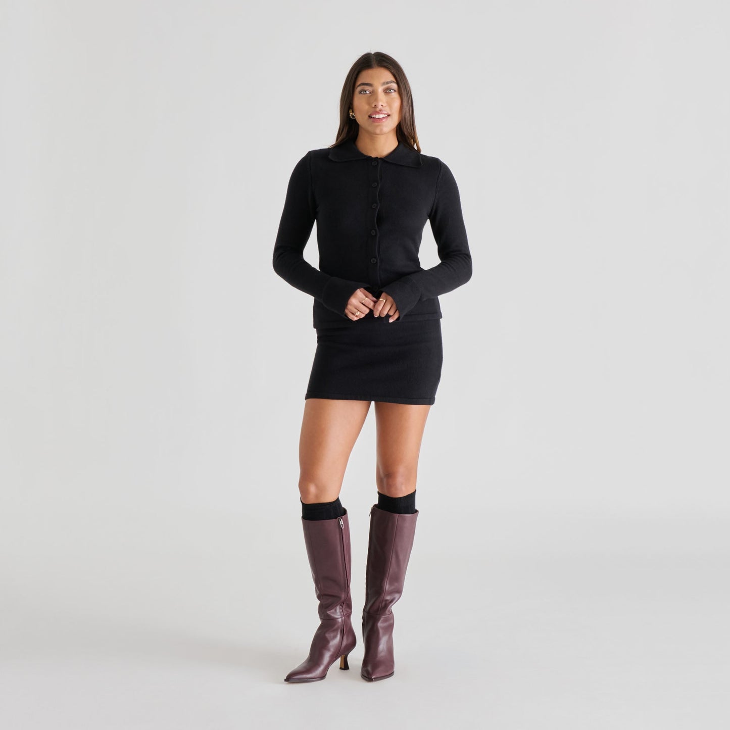 Dolce Vita Knee High Black Socks