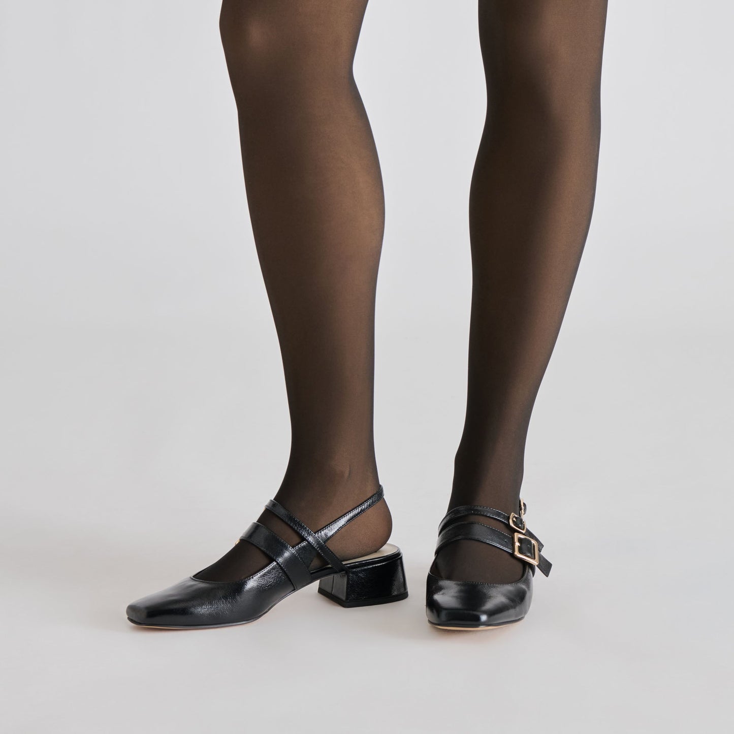 Dolce Vita SHEER ILLUSION THERMAL TIGHTS BLACK