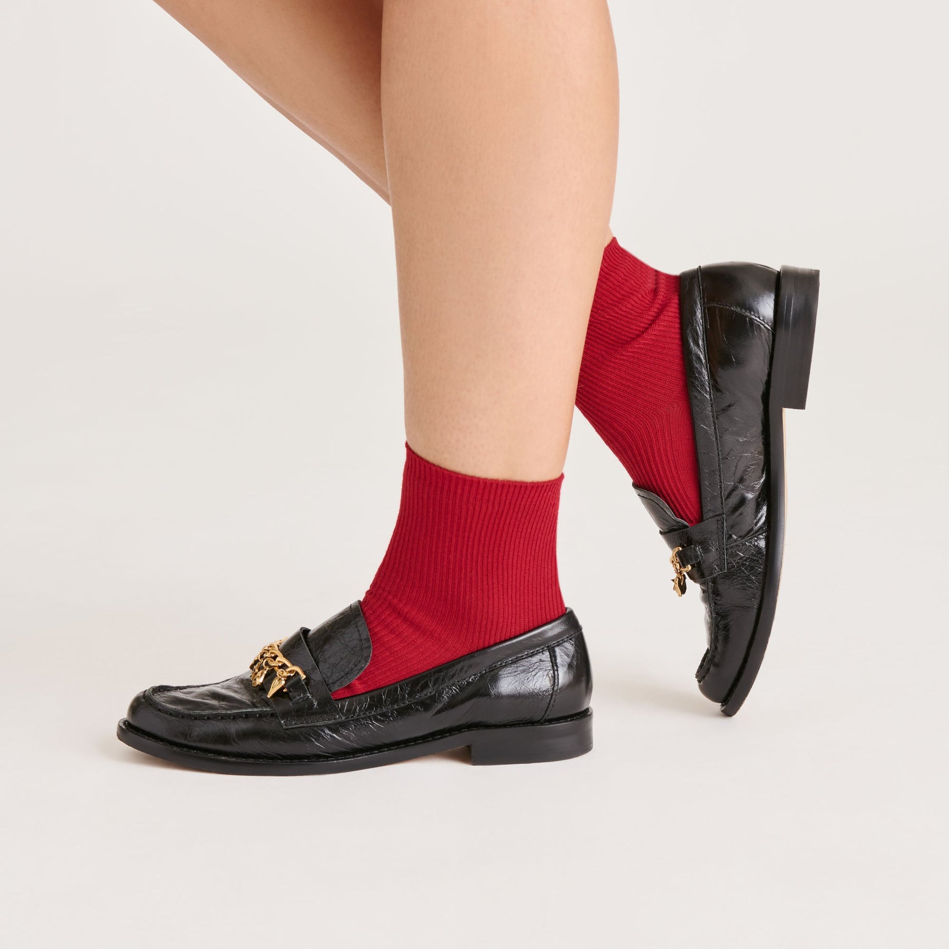 Dolce Vita 5 Pack Embroidered Rib White Black Multi Anklet Socks