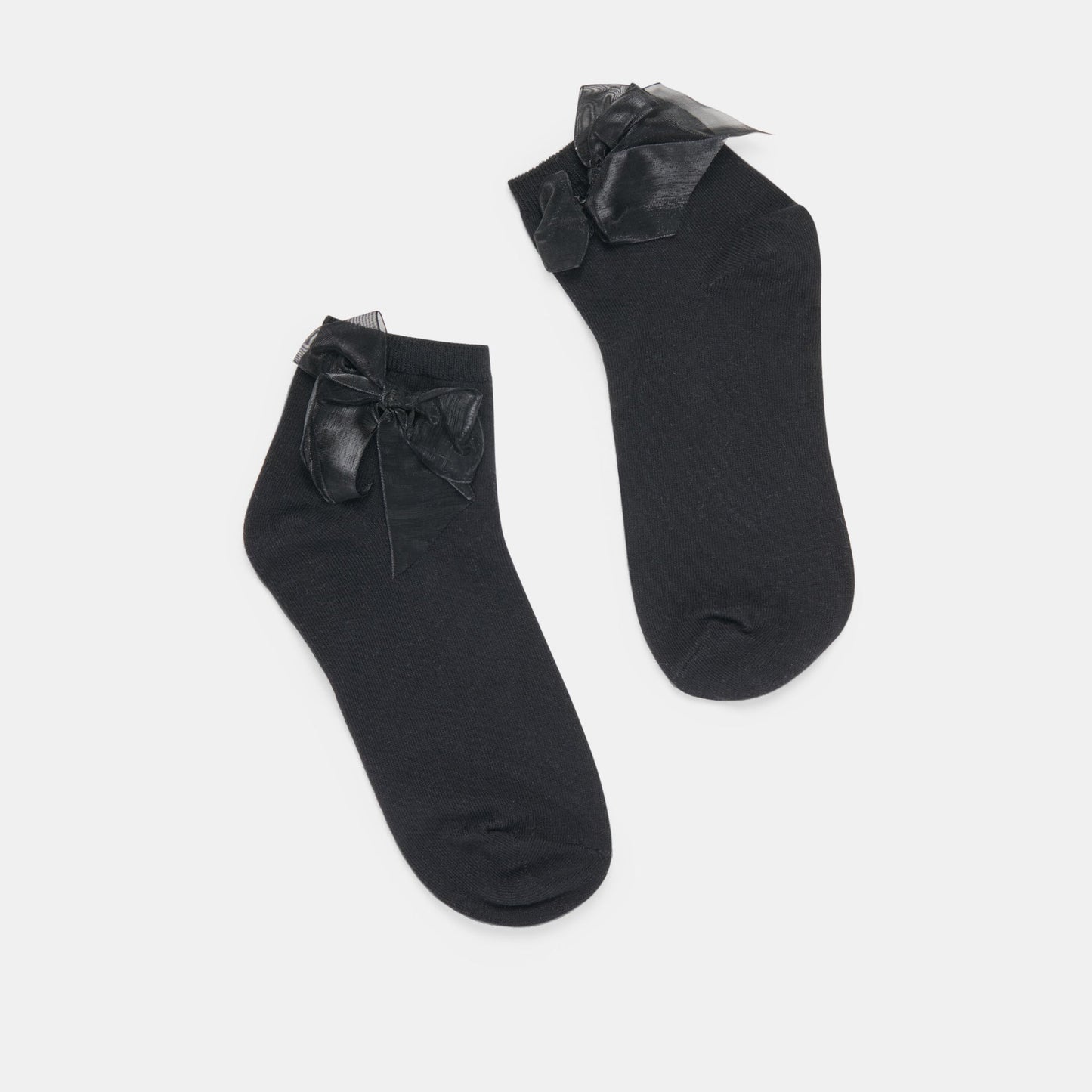 Dolce Vita Bow Black Anklet Socks