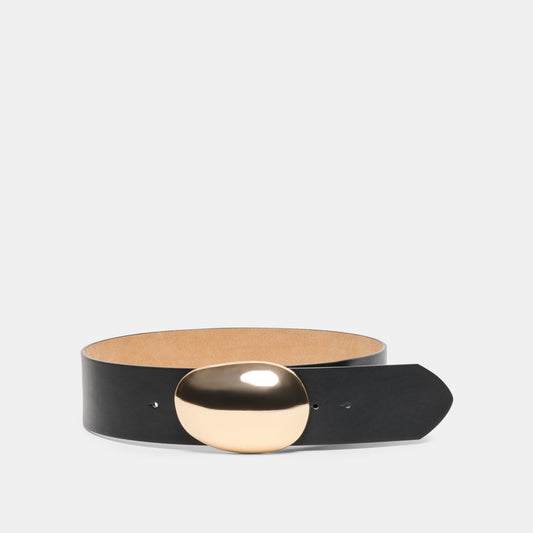 Dolce Vita Bubble Black Gold Buckle Belt