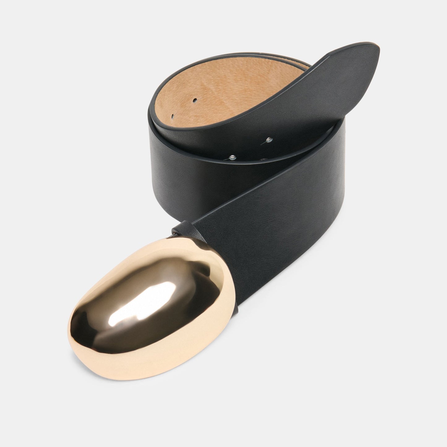Dolce Vita Bubble Black Gold Buckle Belt