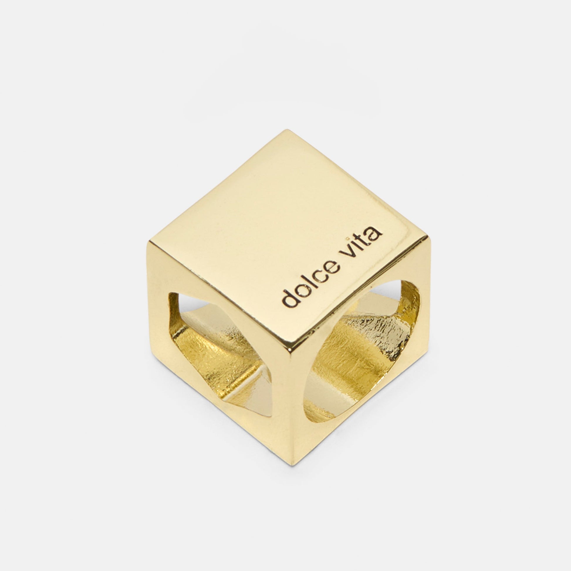 Dolce Vita Scarf Ring Gold Bag Charm