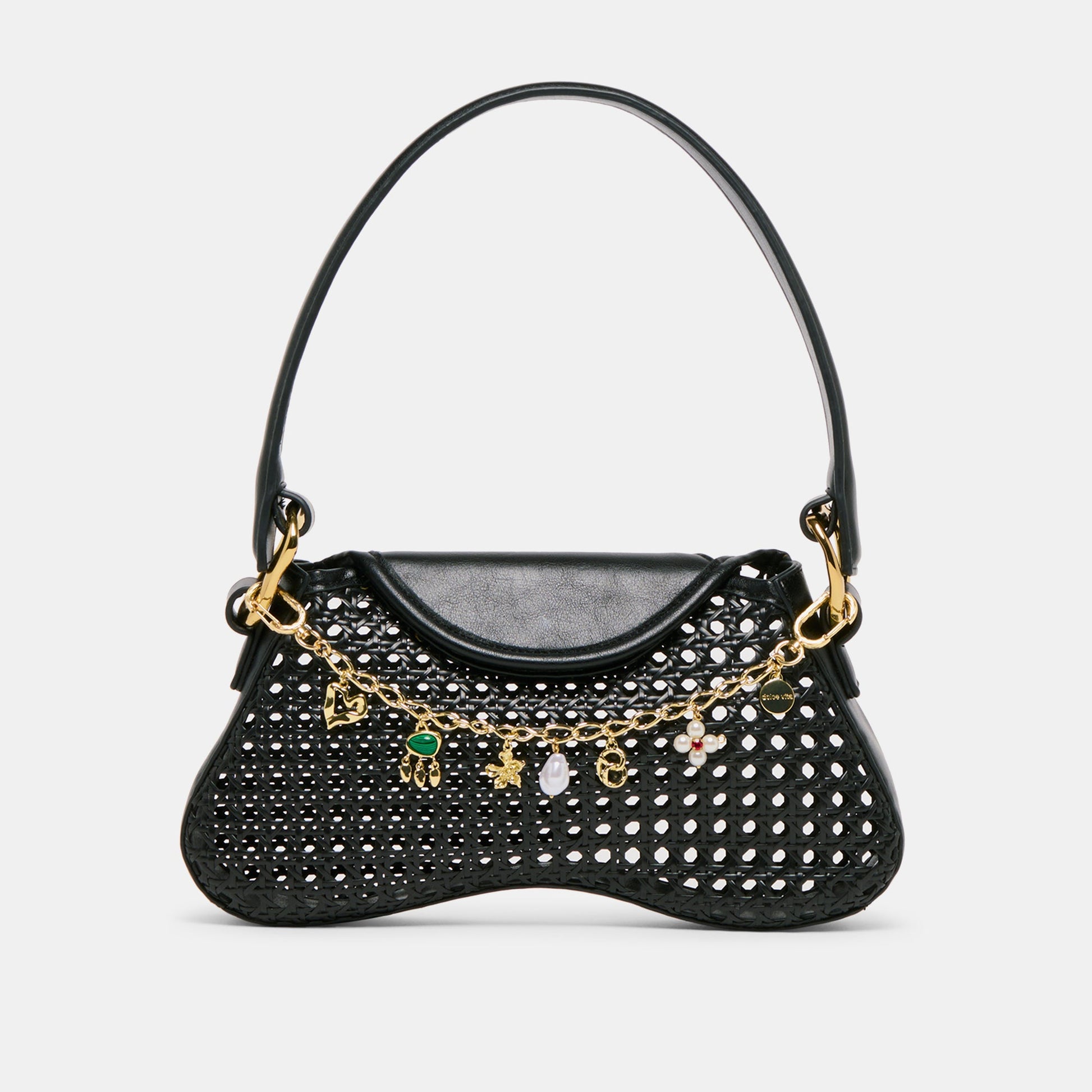 Dolce Vita Pearl Gold Chain Bag Charm