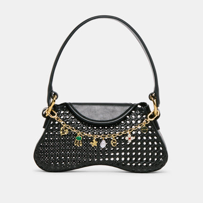 Dolce Vita Pearl Gold Chain Bag Charm