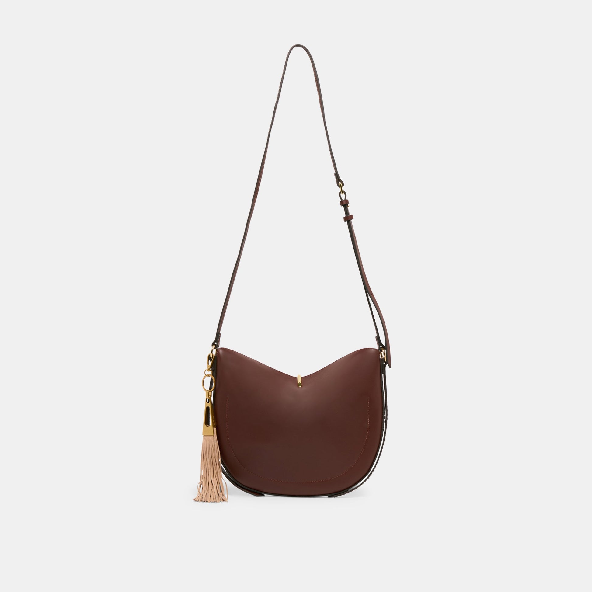 Dolce Vita Fringe Tassel Camel Bag Charm