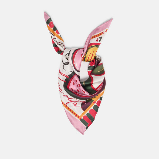 Dolce Vita Fruit Pink Multi Scarf