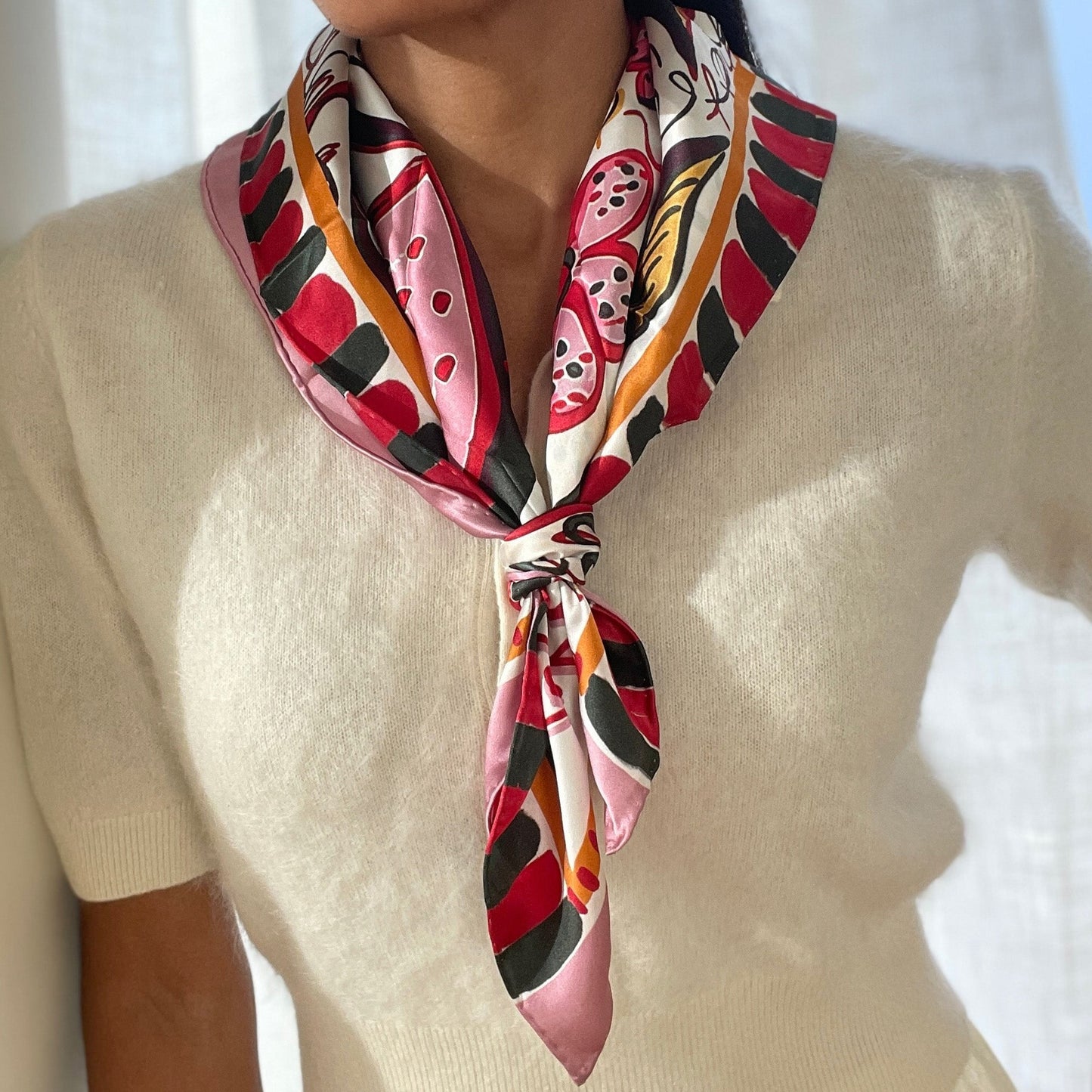 Dolce Vita Fruit Pink Multi Scarf