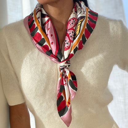 Dolce Vita Fruit Pink Multi Scarf