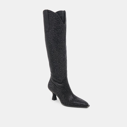 Dolce Vita ARIANA CRYSTAL BOOTS BLACK METALLIC CRYSTAL