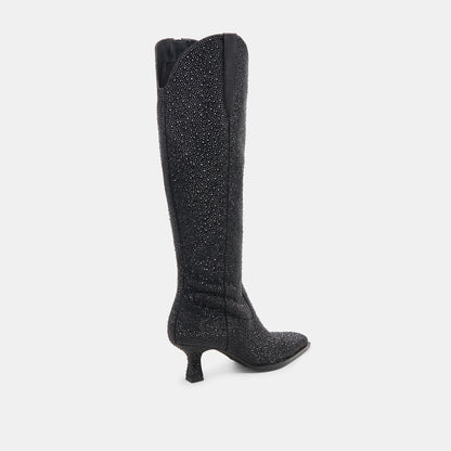 Dolce Vita ARIANA CRYSTAL BOOTS BLACK METALLIC CRYSTAL