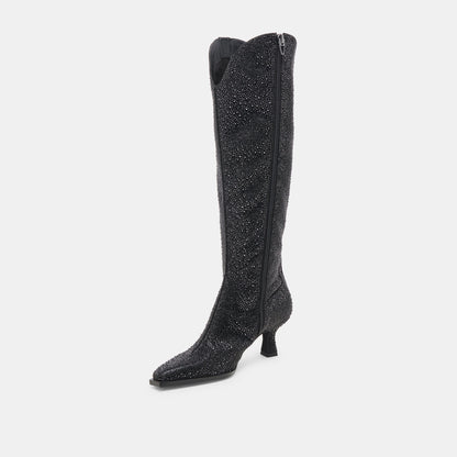 Dolce Vita ARIANA CRYSTAL BOOTS BLACK METALLIC CRYSTAL