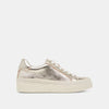 LIGHT GOLD METALLIC LEATHER