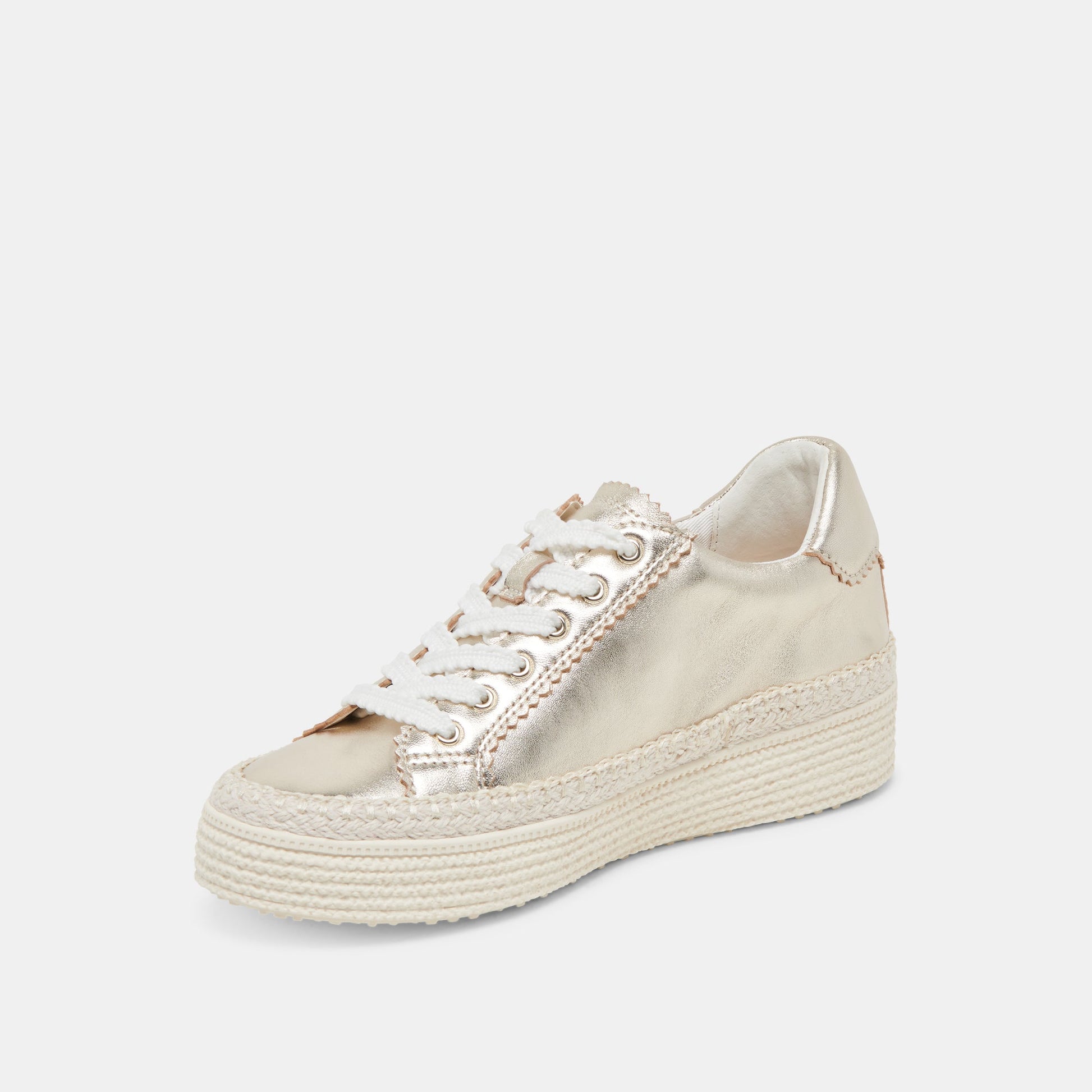 Dolce Vita LENNIX SNEAKERS LIGHT GOLD METALLIC LEATHER
